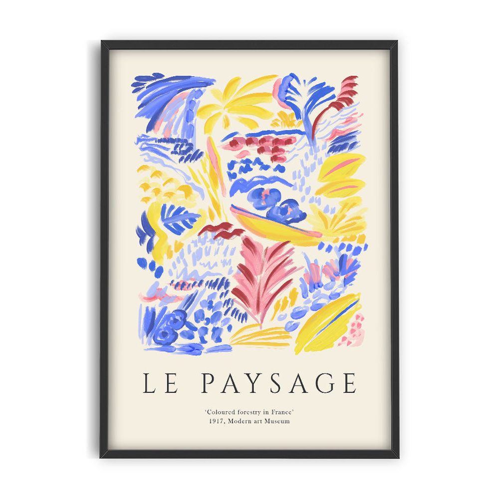 PSTR STUDIO Art Print Le Paysage  - Exhibition France
