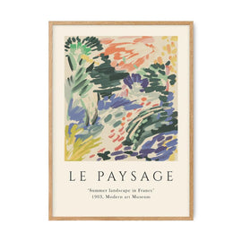 PSTR STUDIO Art Print - Le Paysage - Exhibition art