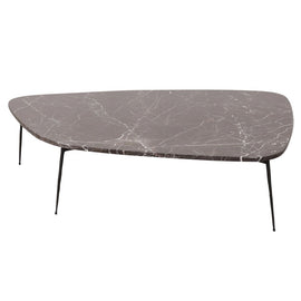 FURNIFIED Coffee Table Lewis Marble 120cm