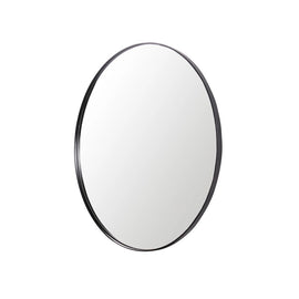 FURNIFIED Mirror Black Metal 80cm