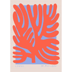 PSTR STUDIO Art Print Madelen - Coral
