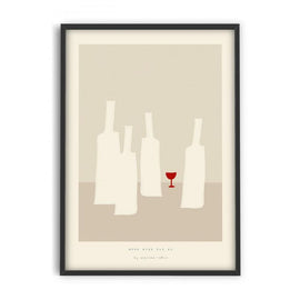 PSTR STUDIO Art Print Maxime - More wine plz #5