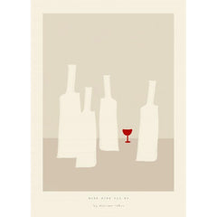 PSTR STUDIO Art Print Maxime - More wine plz #5