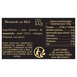 ALBERT MENES Mustard With Honey 100 g