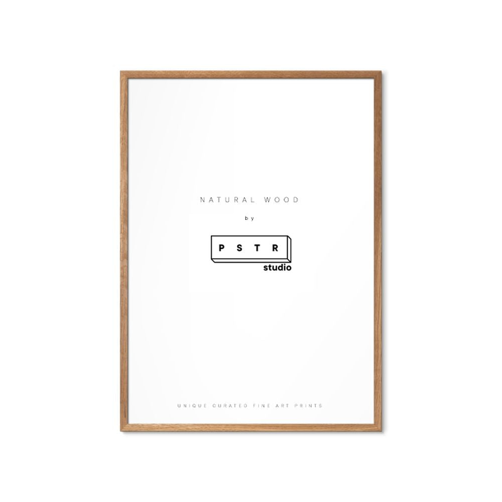 PSTR STUDIO Art Print Natural Oak Frame 50x50cm