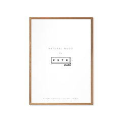 PSTR STUDIO Art Print Natural Oak Frame 30x40cm
