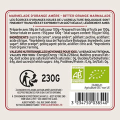 ALBERT MENES Organic Bitter Orange Marmalade 230 g