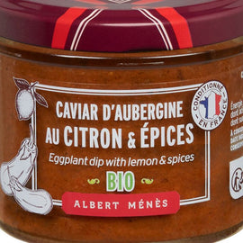 ALBERT MENES Organic Lemon & Spicy Eggplant Caviar 100 g