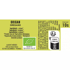 ALBERT MENES Organic Oregano 10g