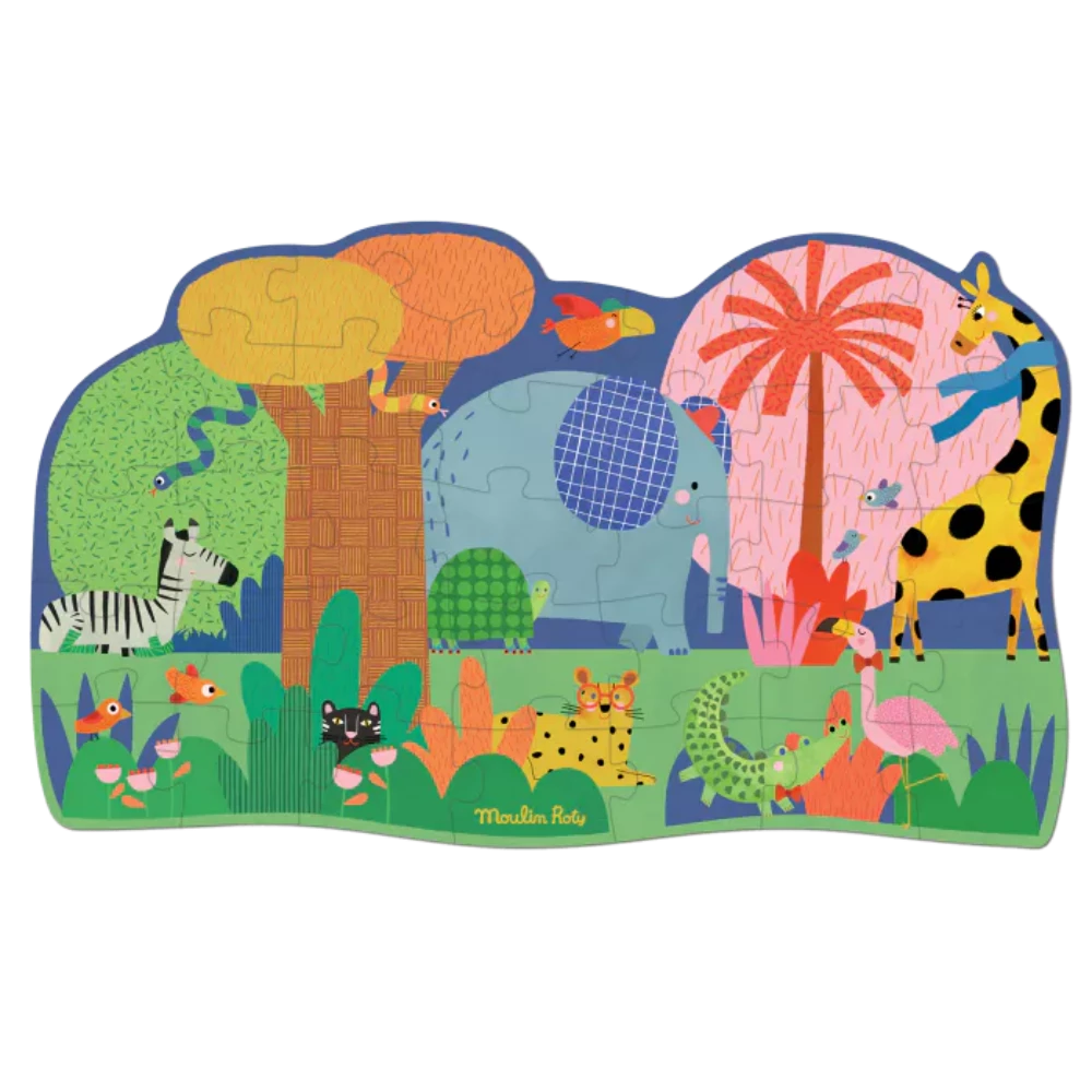 MOULIN ROTY Giant puzzle Animal oasis Les Toupitis (36 pieces)