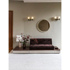 RED EDITION 3-Seat Sofa Stanley velvet with Tablet