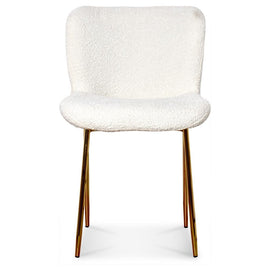 OPJET PARIS Chair Rosem Gold Legs White Terry Fabric