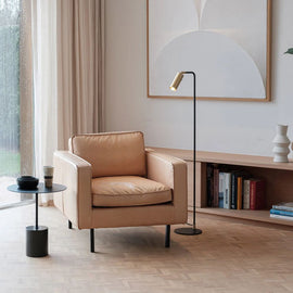 FURNIFIED Armchair Gordon Cognac Leather