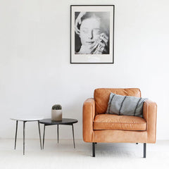 FURNIFIED Armchair Gordon Cognac Leather