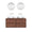 FURNIFIED Bathroom Furniture Set 12 Walnut Porcelain