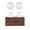 FURNIFIED Bathroom Furniture Set 18 Walnut
