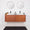 FURNIFIED Bathroom Furniture Set 19 Teak Terrazzo