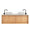 FURNIFIED Bathroom Furniture Set 9 Oak White Terrazzo