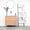 FURNIFIED Bathroom Furniture Set 23 Oak White Terrazzo