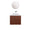 FURNIFIED Bathroom Furniture Set 22 White Marble Walnut