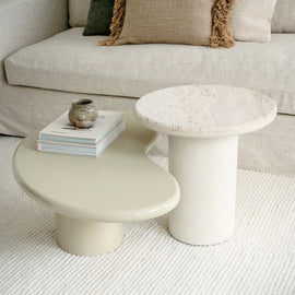 FURNIFIED Loches Coffee Table Stoneskin