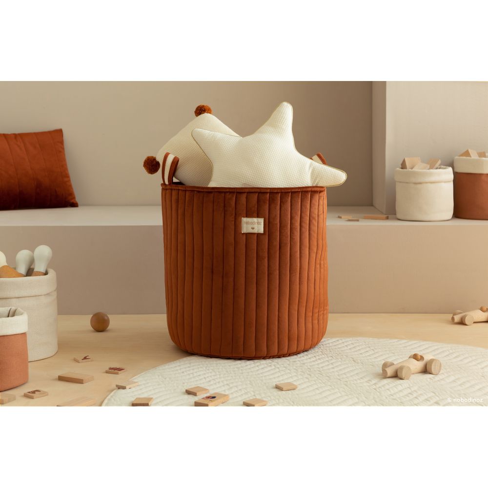 NOBODINOZ Toy Bag Savanna Velvet laboutiquedesign.is
