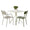 ZAGO Square Garden Table Opus Metal Leg 80cm Beige