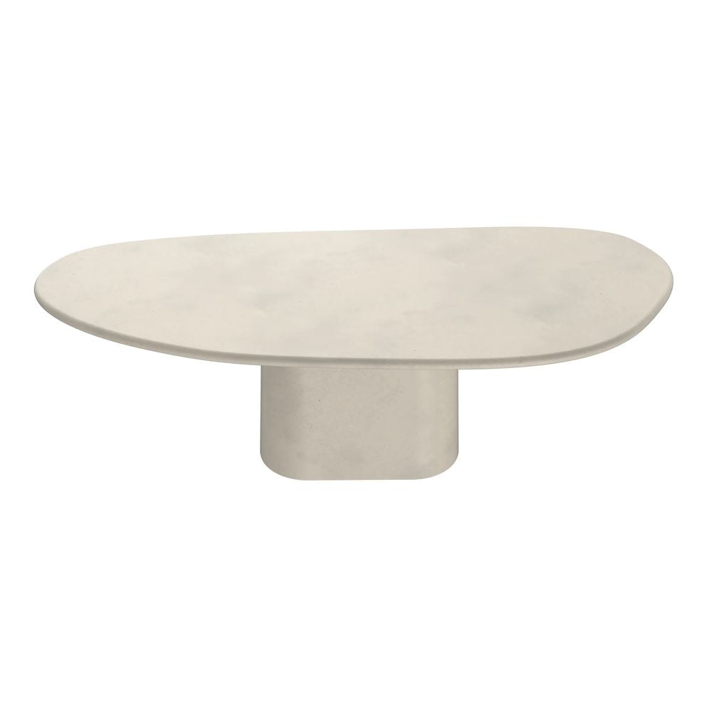 FURNIFIED Antwerp Dining Table Organic Shape Latte