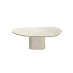 FURNIFIED Antwerp Dining Table Organic Shape Latte