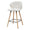 ZAGO Bar Stool Tiago Beech Legs Terry Fabric 65cm