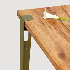 TIPTOE X HEJU Dining Table Lobo Reclaimed Oak Steel Legs 120cm
