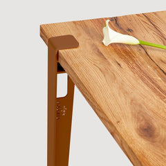 TIPTOE X HEJU Dining Table Lobo Reclaimed Oak Steel Legs 120cm