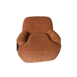FURNIFIED Armchair Uma Orange Fabric