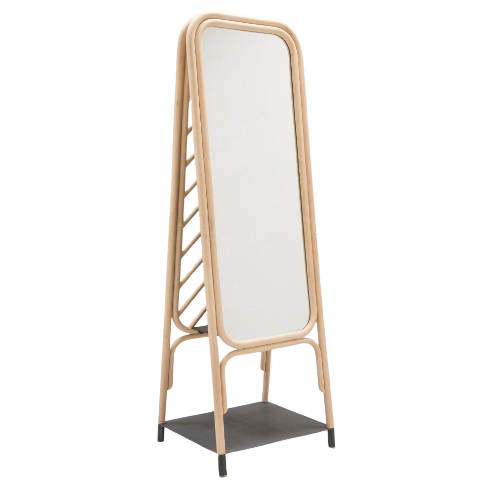 ORCHID EDITION Standing Mirror Panô Rattan 163cm