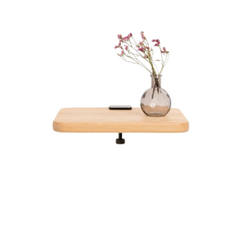 TIPTOE Bedside Table Oak Steel Brackets 33x27cm