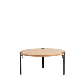 TIPTOE Coffee Table Brooklyn Oak Steel Legs ø90cm