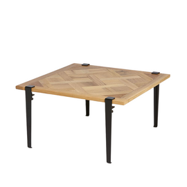 TIPTOE Coffee Table Versailles Recycled Oak Steel Legs 80cm