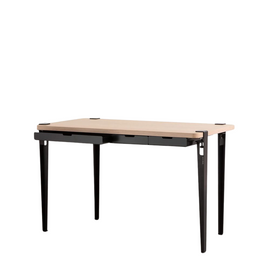 TIPTOE Desk Monochrome Oak Steel Legs 120cm