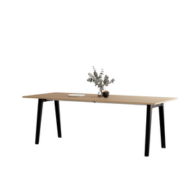 TIPTOE Dining Table New Modern Oak Steel Legs 220cm
