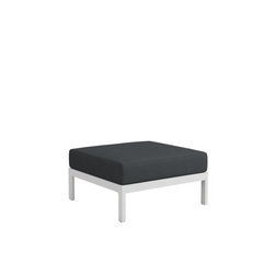 TIPTOE Ottoman Corner Unit Easy Gabriel Fabric Austral Grey Steel 83cm