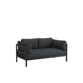TIPTOE Sofa Easy 2 Seats Gabriel Fabric Graphite Black Steel Structure 225cm