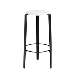 TIPTOE Stool Big Lou Recycled Plastic Venezia Steel Legs 75cm