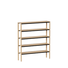KANN DESIGN Bookshelf Tal 5 Tray Oak
