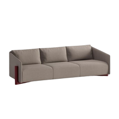 KANN DESIGN Sofa Timber 4 Seater Taupe Grey