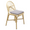 ORCHID EDITION Dining Chair Sillon Rattan Marquetry Fabric Cushion Blue