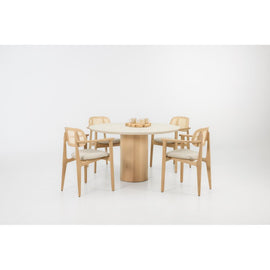 VINCENT SHEPPARD Round Dining Table Foster Natural Oak