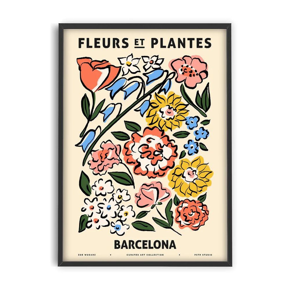 Pstr PSTR STUDIO Art Print - Zoe - Fleurs et Plantes - Barcelona ...