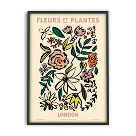 PSTR STUDIO Art Print Zoe - Fleurs et Plantes - London
