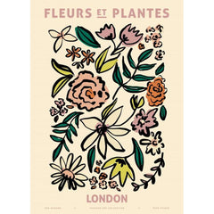 PSTR STUDIO Art Print Zoe - Fleurs et Plantes - London