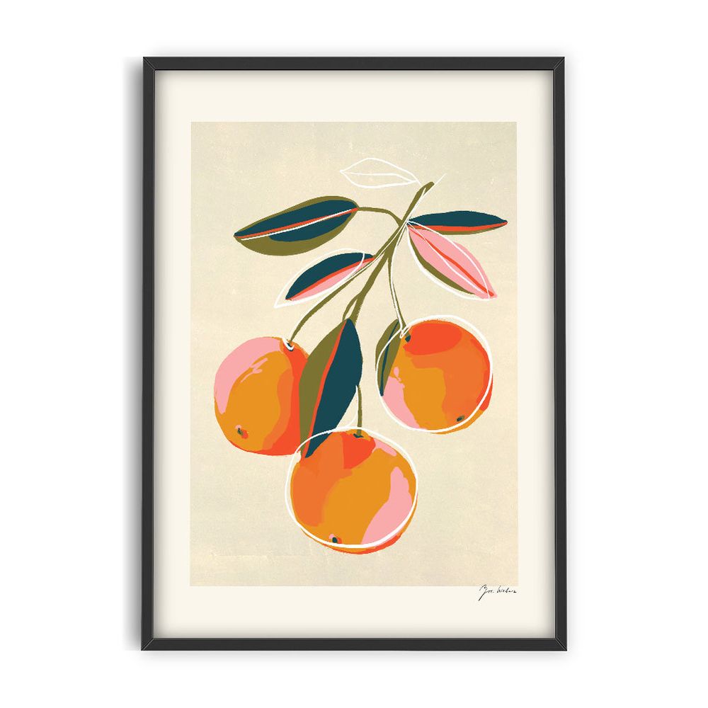 PSTR STUDIO Art Print Zoe - Oranges